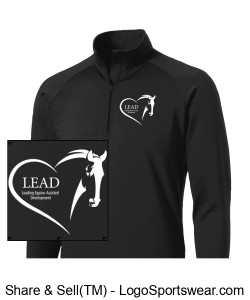 Sport-Tek Men's Sport-Wick Stretch 1/2-Zip Pullover  Design Zoom